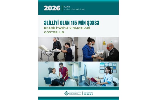 9 ayda əlilliyi olan 115 min şəxsə reabilitasiya xidmətləri göstərilib