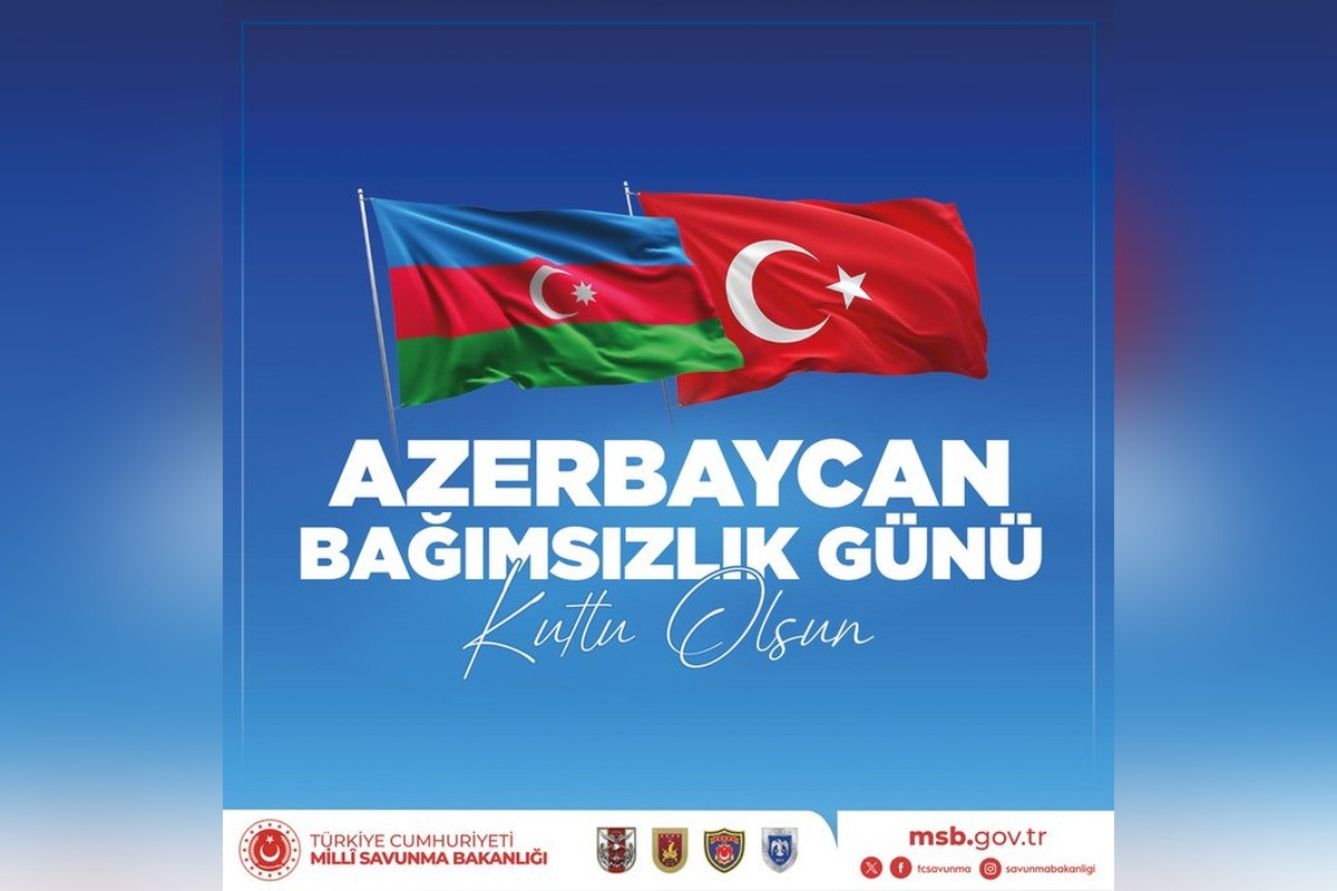 Türkiyə MN Azərbaycanı Müstəqillik Günü münasibətilə təbrik edib