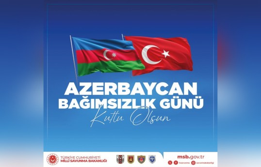 Türkiyə MN Azərbaycanı Müstəqilliyin Bərpası Günü münasibətilə təbrik edib