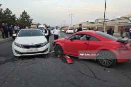 Naxçıvanda zəncirvari qəza olub, xəsarət alanlar var
