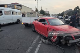 Naxçıvanda zəncirvari qəza olub, xəsarət alanlar var
