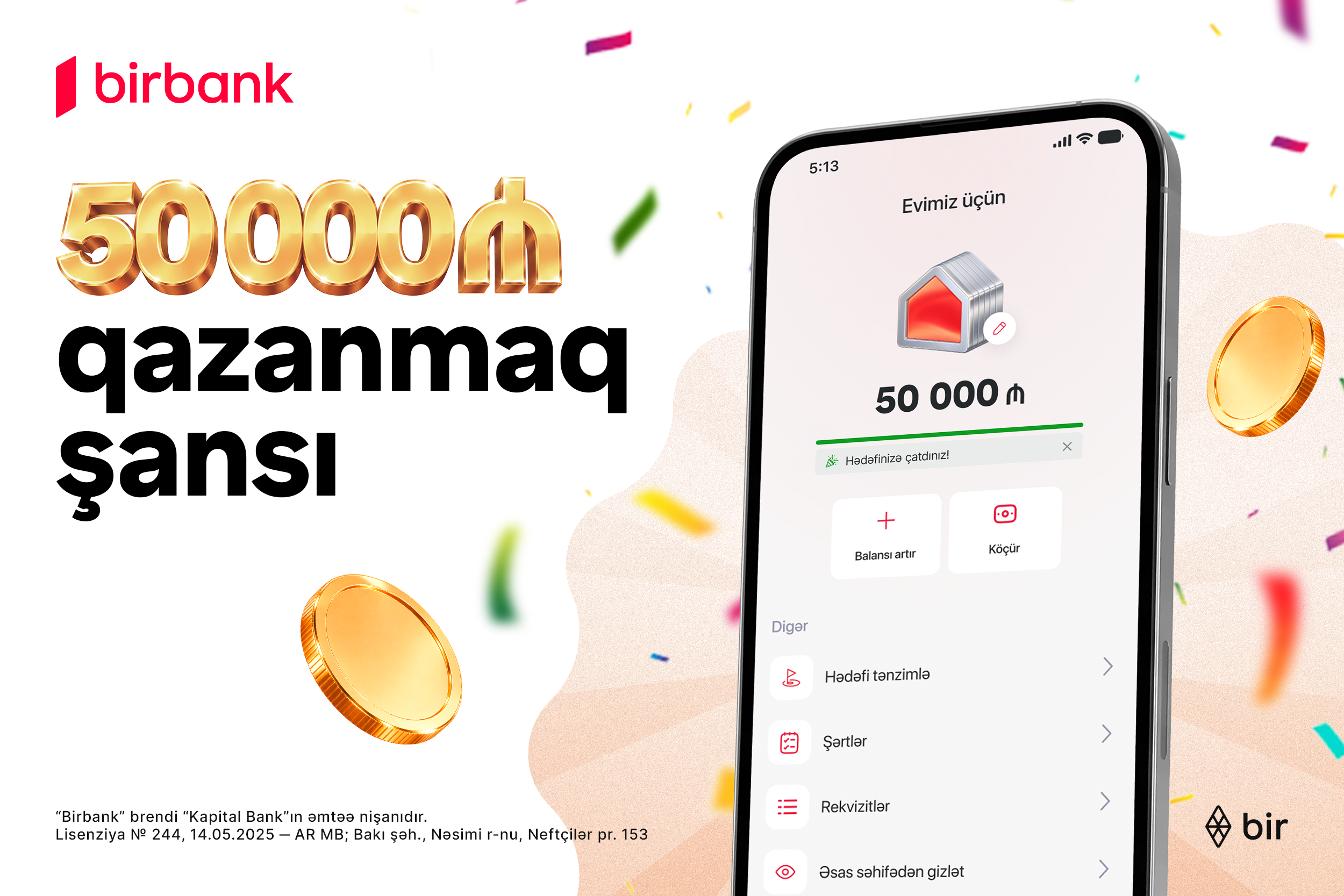 "Birbank"dan “Yığ və qazan” lotereyası: 507 qalib pul mükafatı qazanacaq