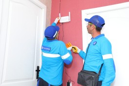 Ağdərədə 1 768 rabitə dirəyi basdırılıb, 334 km fiber-optik kabel çəkilib - FOTO 