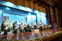 Leyla Əliyeva Türkmənistan Dövlət Simfonik Orkestrinin konsertini izləyib - FOTO 