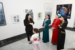 Aşqabadda MAMA “Ana təbiət” beynəlxalq incəsənət sərgisi açılıb - FOTO 