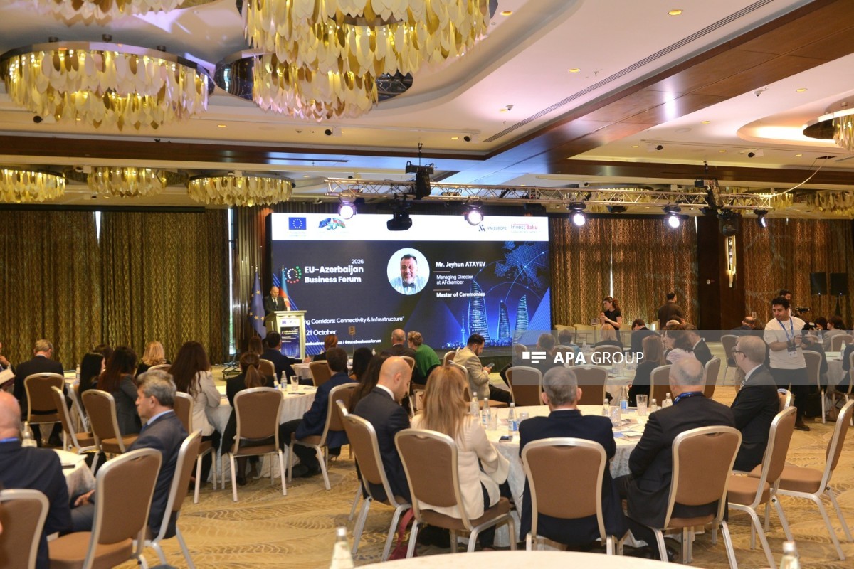 Bakıda Azərbaycan–Avropa İttifaqı Biznes Forumu keçirilir - FOTO 