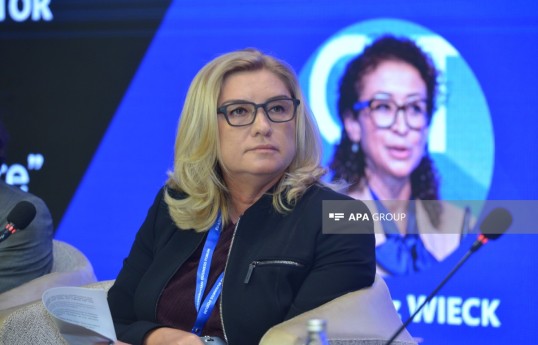 Avropa Yenidənqurma və İnkişaf Bankının (AYİB) Azərbaycandakı nümayəndəliyinin rəhbəri Natali Muravidze