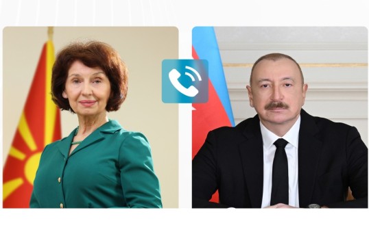 Qordana Silyanovska-Davkova Prezident İlham Əliyevə zəng edib