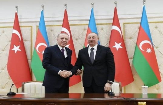 Türkiyə Prezidenti Rəcəb Tayyib Ərdoğan və Azərbaycan Prezidenti İlham Əliyev