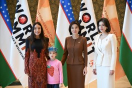Leyla Əliyeva Səmərqənddə Uşaqların rifahına investisiya mövzusunda Ümumdünya Sammitinin açılışında iştirak edib - FOTO 