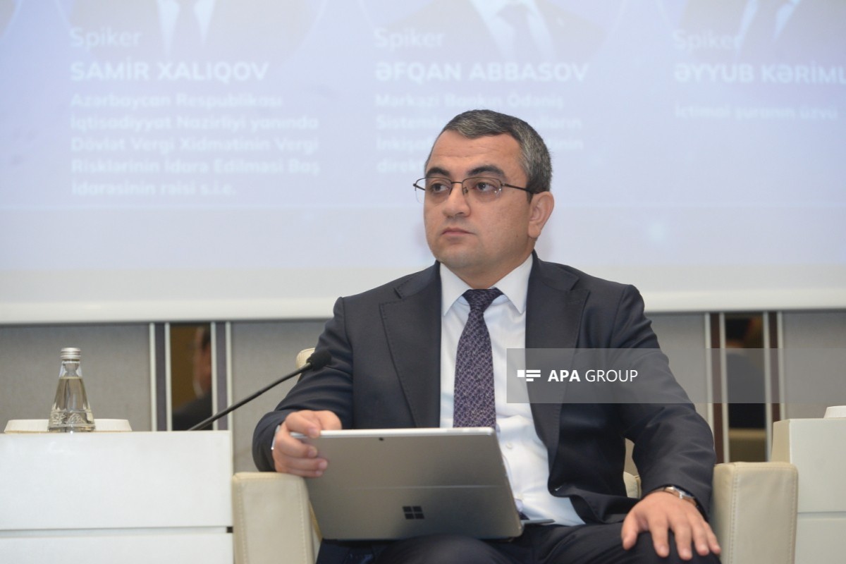 Dövlət Vergi Xidmətinin Vergi Risklərinin İdarə Edilməsi Baş İdarəsinin rəisi vəzifəsini icra edən Samir Xalıqov