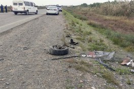 Salyanda yol qəzasında bir nəfər ölüb, 4 nəfər xəsarət alıb - FOTO  - YENİLƏNİB 