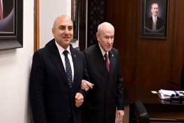 Azərbaycanın Türkiyədəki səfiri Rəşad Aslanov, MHP sədri Dövlət Bağçalı