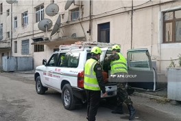Tovuzda bağlı qapı arxasında qalan 7 aylıq uşaq xilas edilib