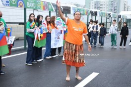 Bakıda Kanaki və Tahiti komandalarına dəstək aksiyasından maraqlı fotolar
