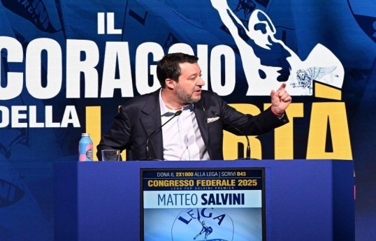Salvini İtaliyanın Ukraynaya yardımı dayandırmasını tələb edəcək