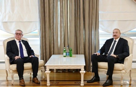 Prezident İlham Əliyev BMT-nin Terrorçuluqla Mübarizə İdarəsinin nümayəndəsini qəbul edib