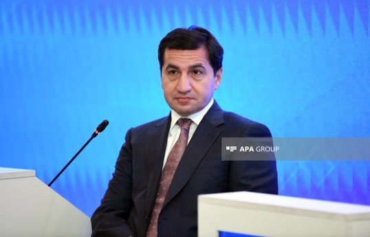 Azərbaycan Prezidentinin köməkçisi - Prezident Administrasiyasının Xarici siyasət məsələləri şöbəsinin müdiri Hikmət Hacıyev