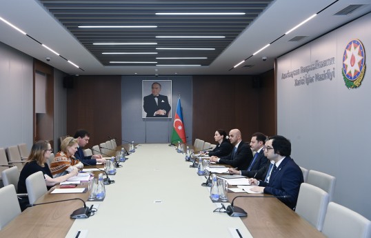 Xarici işlər nazirinin müavini UNESCO-nun Baş direktorunun müavini ilə görüşüb