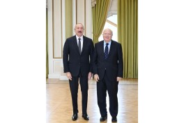 Prezident İlham Əliyev BMT-nin Sivilizasiyalar Alyansının ali nümayəndəsini qəbul edib