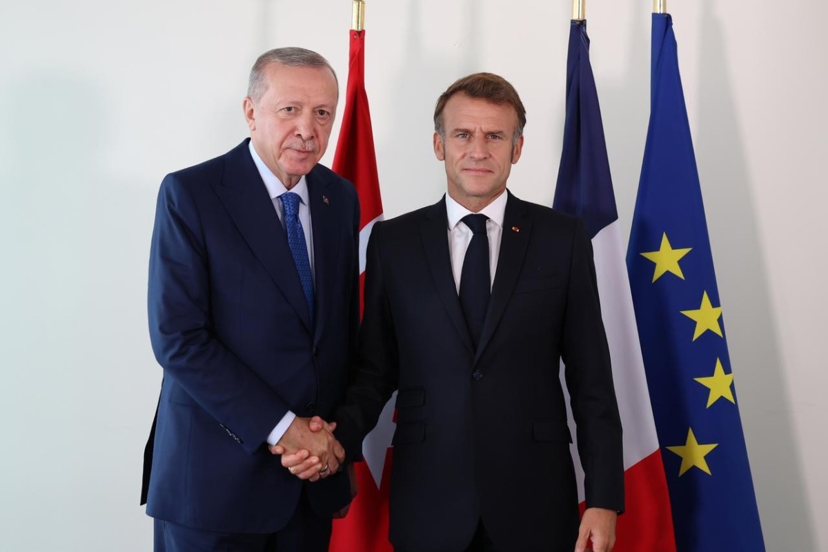 Türkiyə Prezidenti Rəcəb Tayyib Ərdoğan və Fransa Prezidenti Emmanuel Makron
