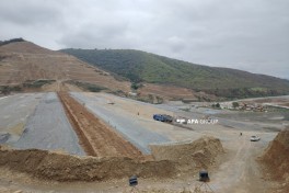 Qəbələdə Yengicə su anbarının tikintisi davam etdirilir - FOTO 
