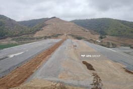 Qəbələdə Yengicə su anbarının tikintisi davam etdirilir - FOTO 
