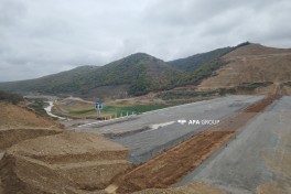 Qəbələdə Yengicə su anbarının tikintisi davam etdirilir - FOTO 