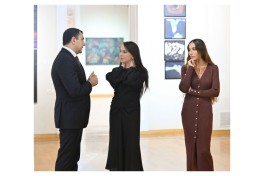 Prezident, birinci xanım və ailə üzvləri “Mənim Abşeronum: Üstə gəl” sərgisi ilə tanış olublar