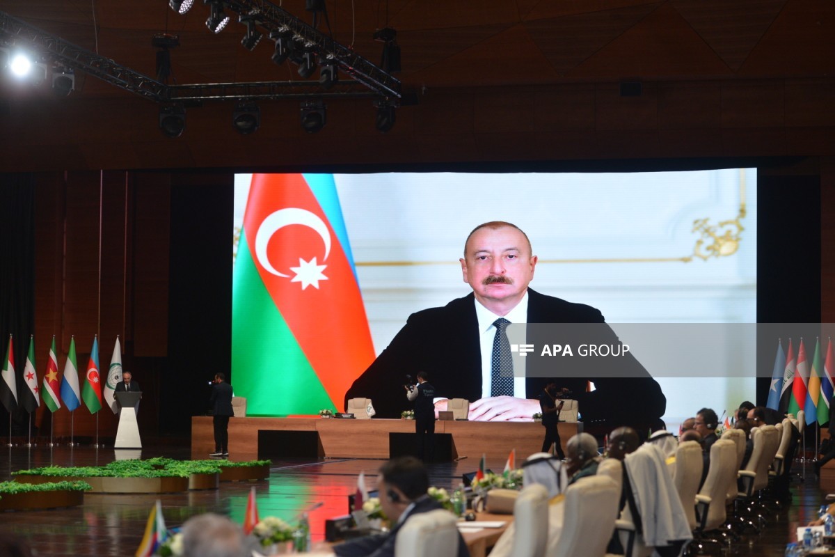 Prezident İƏT dövlətlərinin korrupsiyaya qarşı mübarizə orqanları rəhbərlərinin görüşünün iştirakçılarına müraciət ünvanlayıb