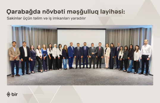 Bir ekosistemi Qarabağ sakinləri üçün yeni məşğulluq layihəsinə start verib