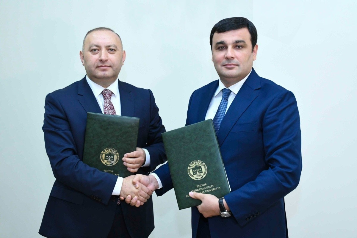 “Zirvə Agro” MMC ilə Azərbaycan Dövlət Aqrar Universiteti arasında memorandum imzalanıb - <span class="red_color">FOTO