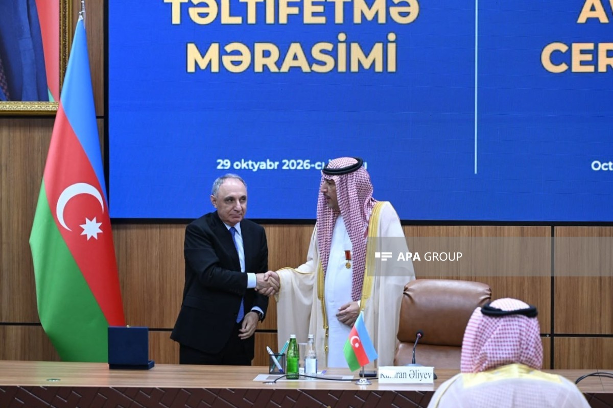 Səudiyyə Ərəbistanının korrupsiya ilə mübarizə orqanının rəhbəri Azərbaycanda təltif edilib - <span class="red_color">FOTO