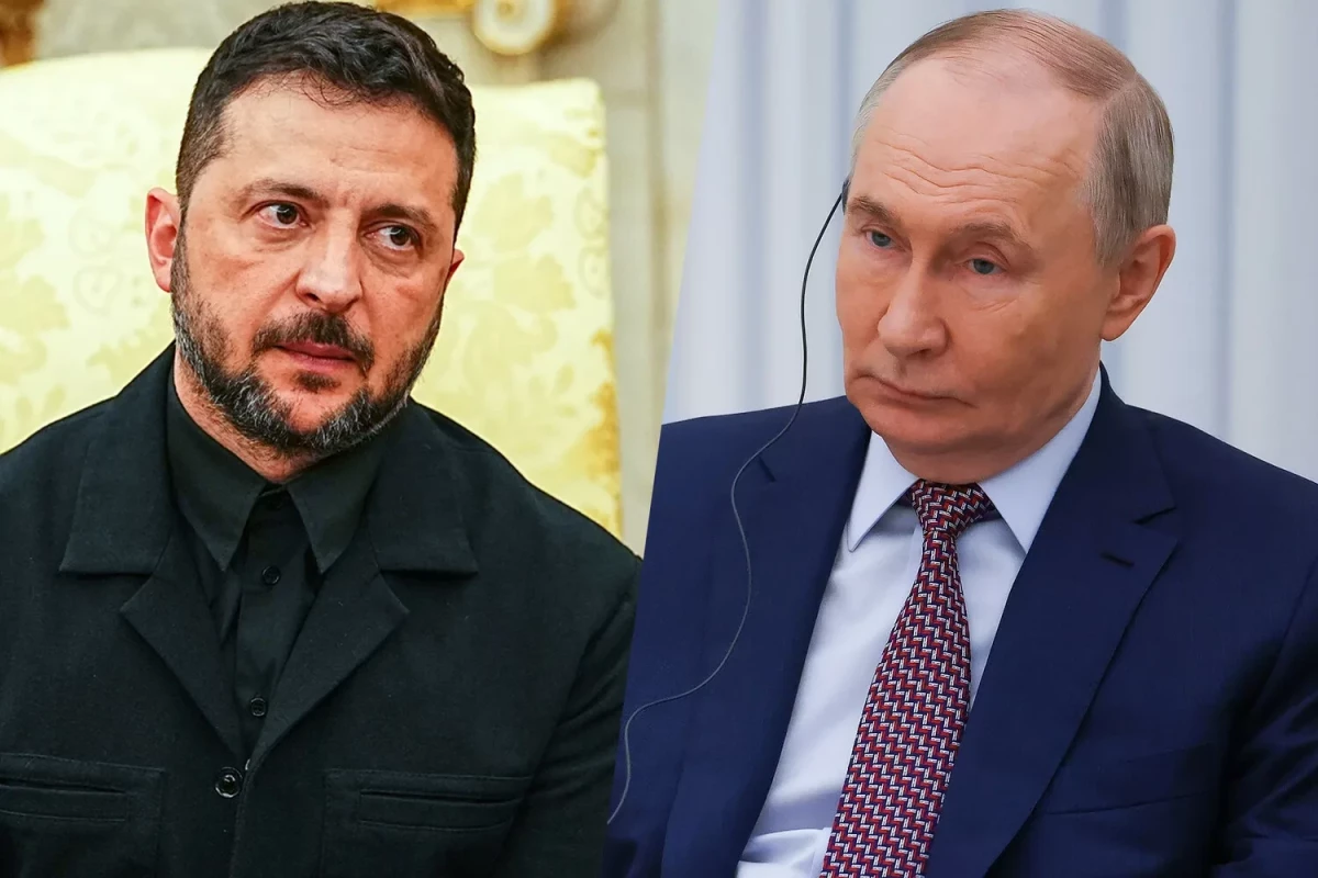 Ukrayna Prezidenti Volodimir Zelenski və Rusiya Prezidenti Vladimir Putin