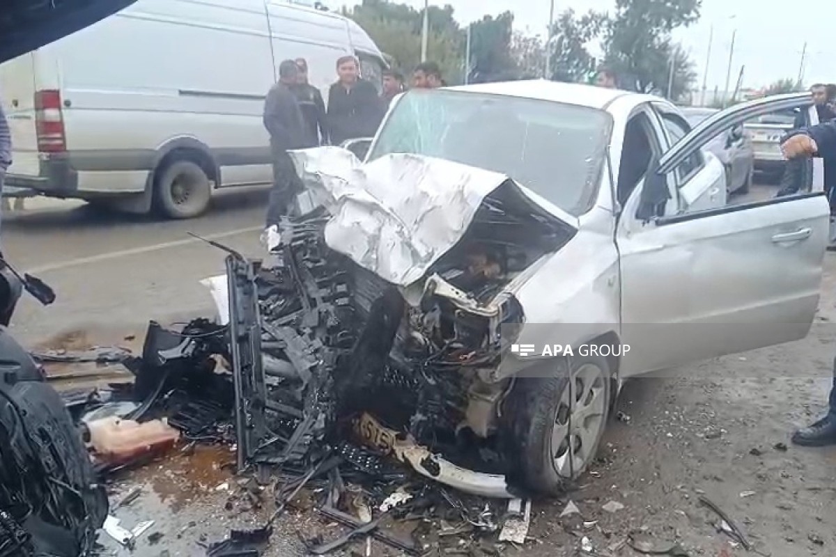 В Агстафинском районе столкнулись два автомобиля, есть пострадавший — <span class="red_color">ФОТО