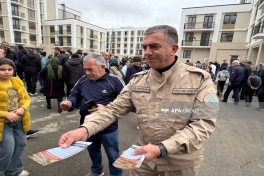 Növbəti köç karvanı Ağdam şəhərinə çatıb