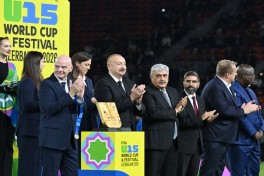 Prezident İlham Əliyev “FIFA U-15 World Cup and Festival”ın final matçını izləyib, mükafatlandırma mərasimində iştirak edib