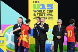 Prezident İlham Əliyev “FIFA U-15 World Cup and Festival”ın final matçını izləyib, mükafatlandırma mərasimində iştirak edib