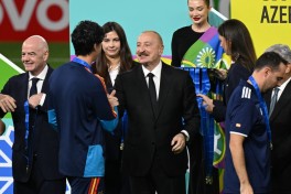 Prezident İlham Əliyev “FIFA U-15 World Cup and Festival”ın final matçını izləyib, mükafatlandırma mərasimində iştirak edib