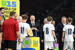 Prezident İlham Əliyev “FIFA U-15 World Cup and Festival”ın final matçını izləyib, mükafatlandırma mərasimində iştirak edib