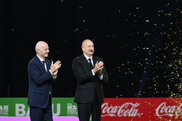 Prezident İlham Əliyev “FIFA U-15 World Cup and Festival”ın final matçını izləyib, mükafatlandırma mərasimində iştirak edib