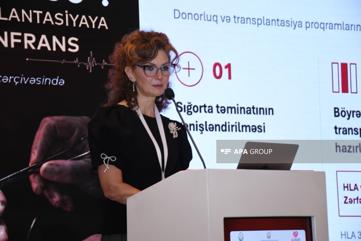 Orqan Donorluğu və Transplantasiya üzrə Koordinasiya Mərkəzinin İdarə Heyətinin sədri Yeganə Abbasova