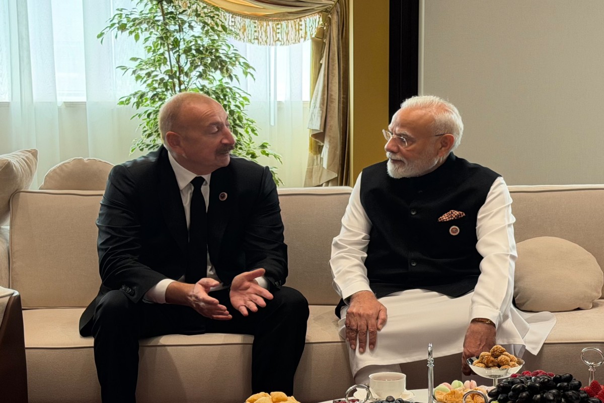 Prezident İlham Əliyev və Hindistanın Baş naziri Narendra Modi