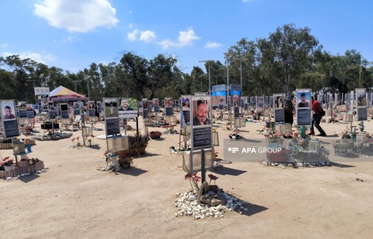 Azərbaycanlı jurnalistlər 7 oktyabr hücumlarının baş verdiyi Nahal Oz kibbutzunda olub - FOTO 