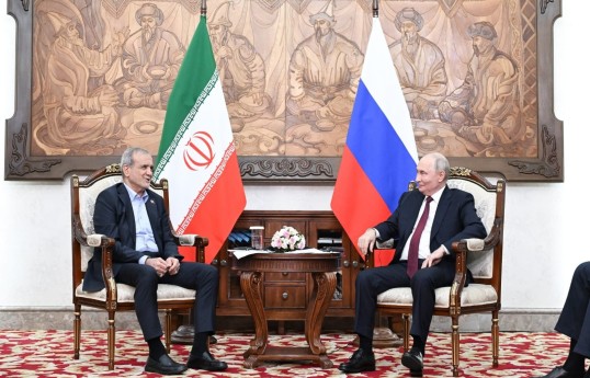 İran Prezidenti Məsud Pezeşkian, Rusiya Prezidenti Vladimir Putin