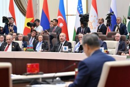 Prezident İlham Əliyev “ŞƏT plyus” formatında görüşdə çıxış edib - FOTO  - VİDEO  - YENİLƏNİB-2 