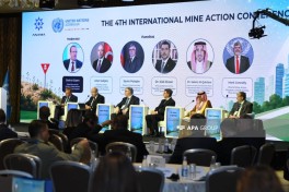 4-cü Beynəlxalq Minatəmizləmə Konfransı çərçivəsində panel müzakirə olub - FOTO 