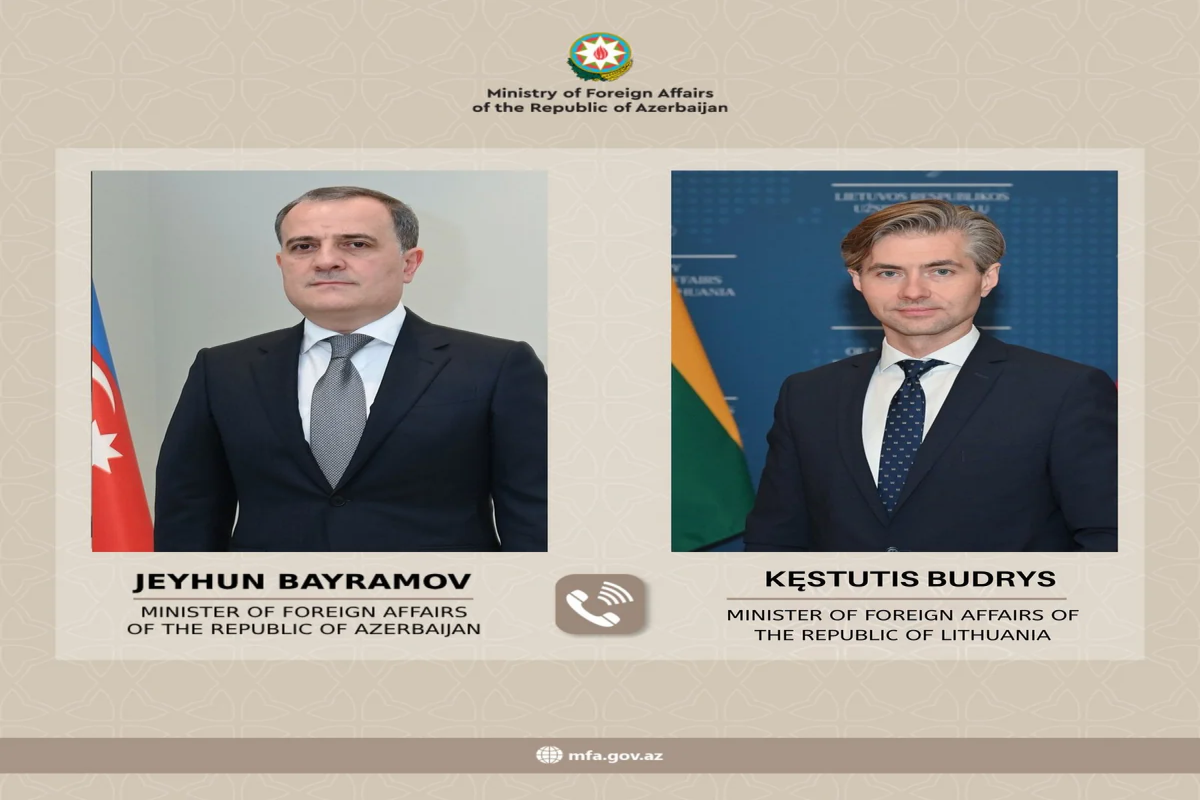 Ceyhun Bayramovla Litva xarici işlər naziri arasında telefon danışığı olub