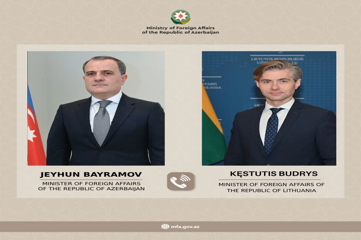 Azerbaijani FM holds phone call with Lithuanian Foreign Minister