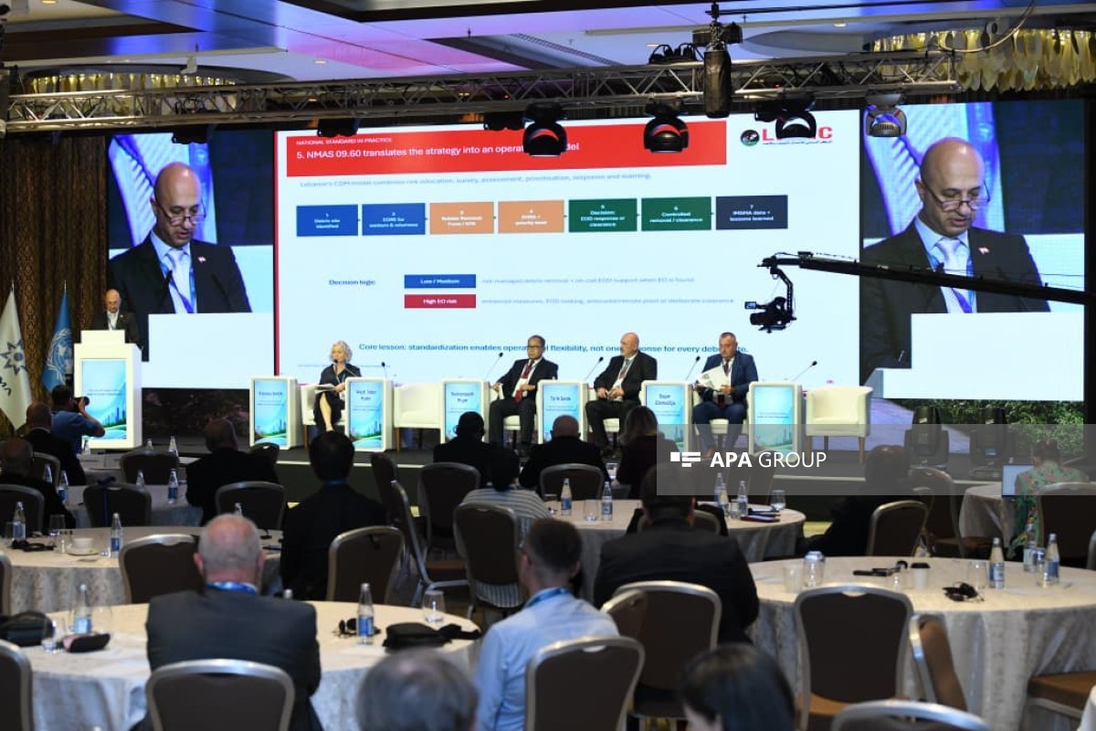 Bakıda keçirilən 4-cü Beynəlxalq Minatəmizləmə Konfransında sonuncu panel müzakirəsi baş tutub - <span class="red_color">FOTO